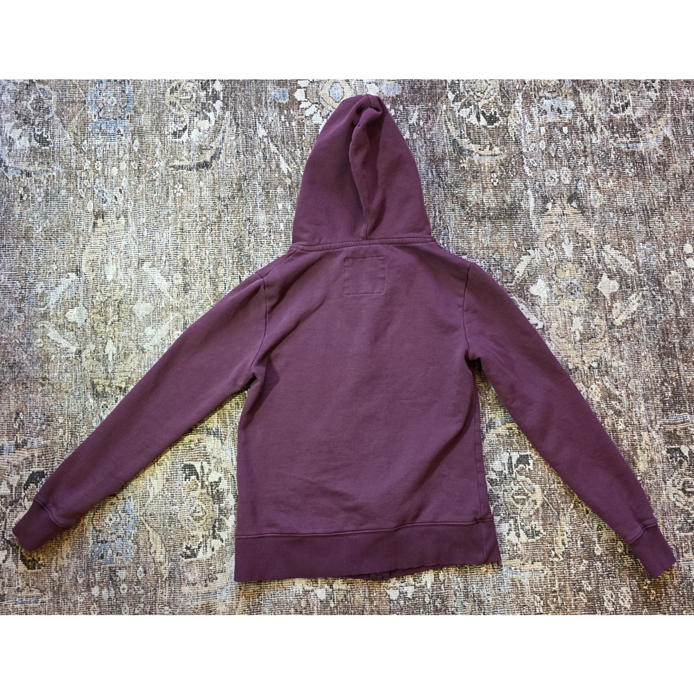 PACT Hoodie Womens Small Plum Purple Organic Cotton Brushed Fleece Zip Jacket - Picture 2 of 7